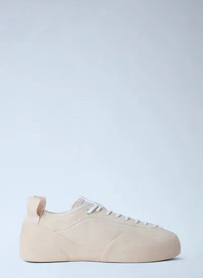 Village Pm Suede Panel Sneakers In Neutral