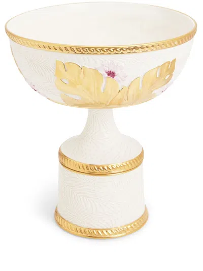 Villari Acapulco Stand Bowl In Weiss
