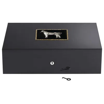 Pre-owned Villari Al Lahab Black Humidor