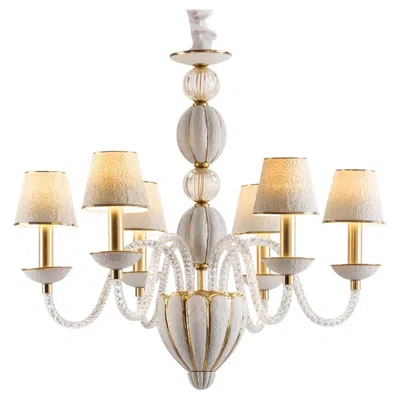 Pre-owned Villari Amour 6-light Chandelier In Beige