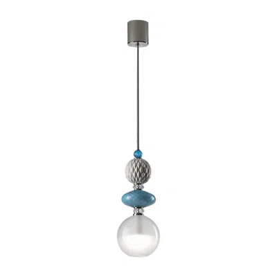 Pre-owned Villari Audrey Pendant Lamp In Transparent