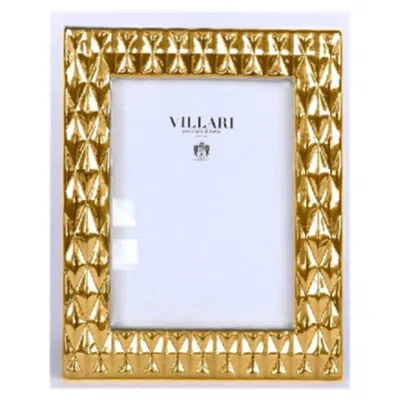 Pre-owned Villari Black Tie Large 24k Gold Frame