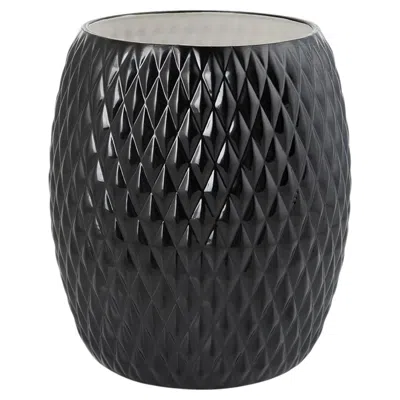 Pre-owned Villari Black Tie Porcelain Waste Basket