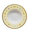 Villari Blooming Butterfly Soup Bowl In Yellow