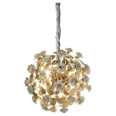 Pre-owned Villari Bouquet Chandelier - 6 Lights In Sand