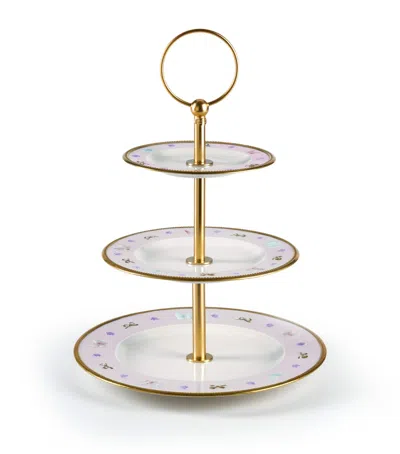 Villari Butterfly 3-tier Stand In Pink