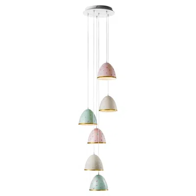 Pre-owned Villari Butterfly 6-light Multicolor Chandelier In Clear