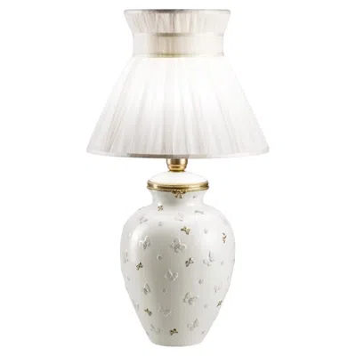 Pre-owned Villari Butterfly Medium Classic-style White Table Lamp