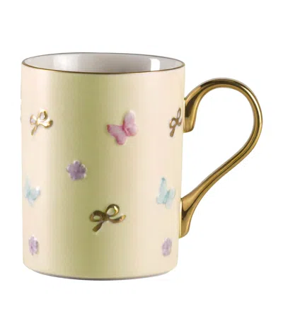 Villari Butterfly Mug In Yellow