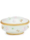 Villari Butterfly Oval Trinket Box In Blue