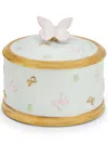 Villari Butterfly Round Trinket Box In 中性色