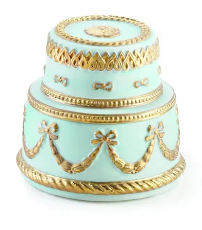 Villari Chantilly Cake Candle In Turquoise