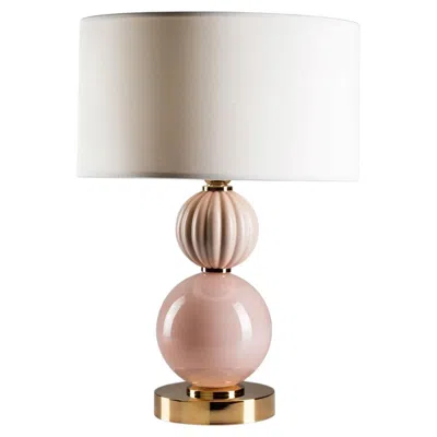 Pre-owned Villari Lady V Small Pink Table Lamp