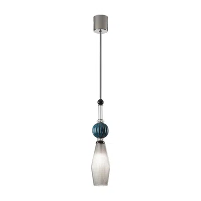 Pre-owned Villari Lola Pendant Lamp In Transparent