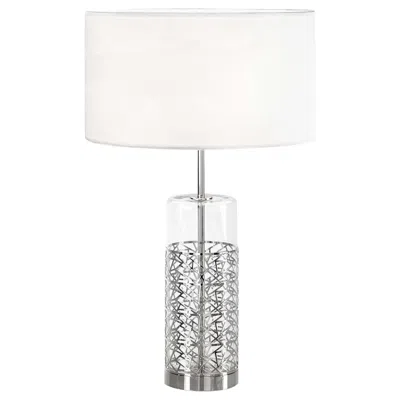 Pre-owned Villari New York Silver Table Lamp