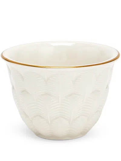 Villari Peacock Arabic Kaffeetasse Aus Porzellan In Weiss