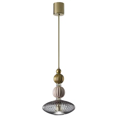 Pre-owned Villari Rita Pendant Lamp In Transparent