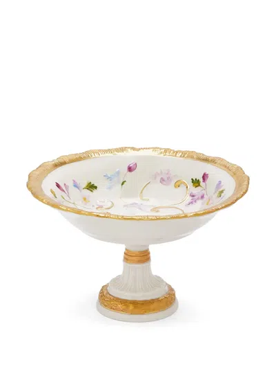 Villari Small Taormina Tooted Bowl In White