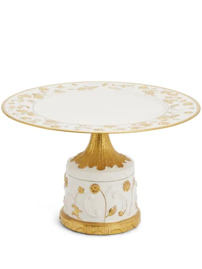 Villari Taormina Cake Stand In Weiss