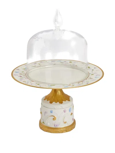 Villari Taormina Cake Stand In White