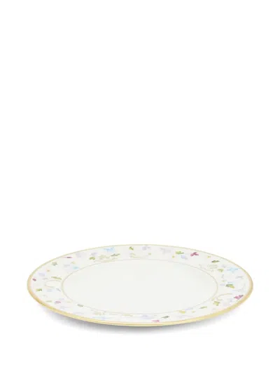 Villari Taormina Floral Dessert Plate (21cm) In White