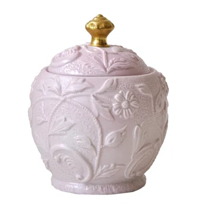 Villari Taormina Sugar Bowl In Pink