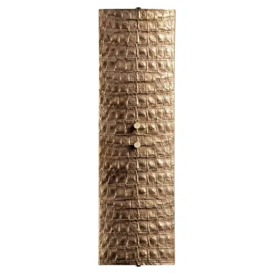 Pre-owned Villari The Wall 2-light Golden Sconce In Brown