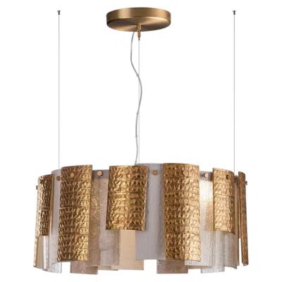 Pre-owned Villari The Wall Gold And Transparent Chandelier In Brown