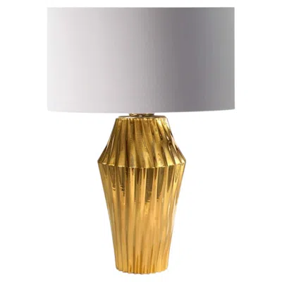 Pre-owned Villari Vertigo Gold Table Lamp