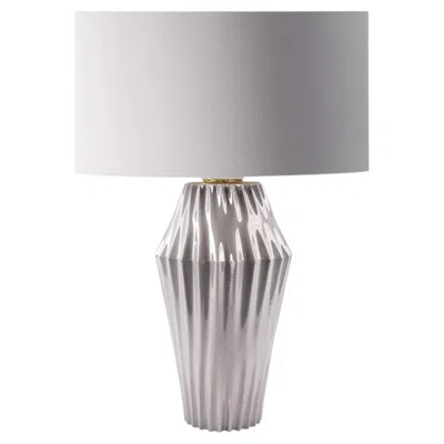 Pre-owned Villari Vertigo Silver Table Lamp