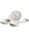Villeroy & Boch Manufacture Rock 12 Pc. Dinnerware Set, Service For 4 In White