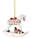 Villeroy & Boch 2025 Christmas Classics Annual Rocking Horse Ornament In White