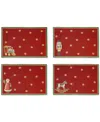Villeroy & Boch 2025 Toy's Delight Anniversary Placemats, Set Of 4 In Red