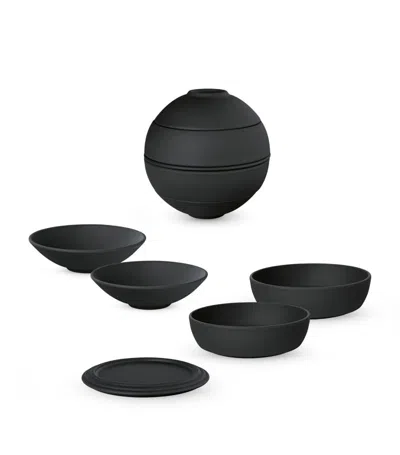 Villeroy & Boch 5 Piece Porcelain Iconic La Petite Dinner Set In Black
