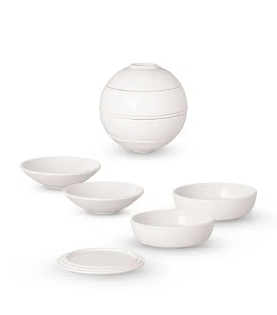 Villeroy & Boch 5 Piece Porcelain Iconic La Petite Dinner Set In White