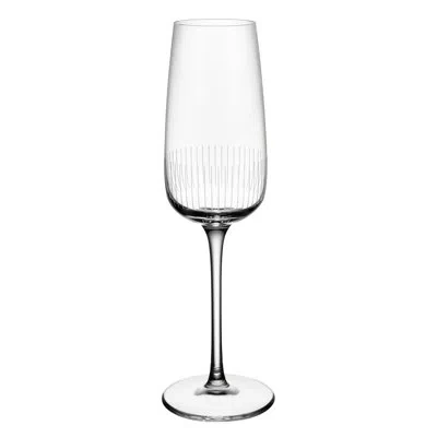 Villeroy & Boch Afina Collection Sparkling Wine/champagne Glasses, Set Of 4, Flutes Perfect For Champagne, Prosecco  In Transparent