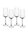 Villeroy & Boch Afina Flute Champagne Glasses, Set Of 4 In Transparent