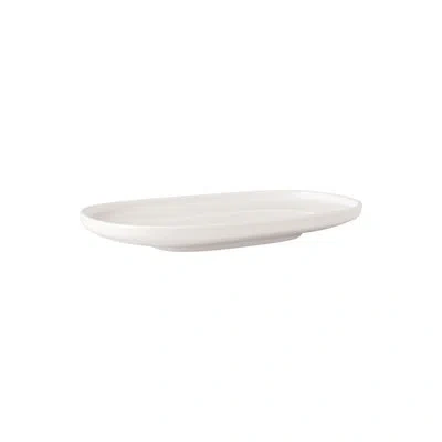 Villeroy & Boch Afina Gourmet Universal Plate/pickle Dish, Premium Porcelain, Dishwasher And Microwave Safe, 9 X 5 I In White