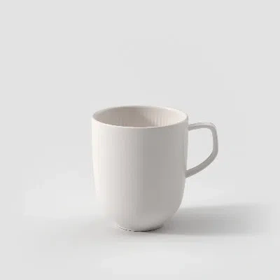 Villeroy & Boch Afina Mug With Handle, Premium Porcelain, Made In Germany, Dishwasher And Microwave Safe, 3.25 X 4in In White