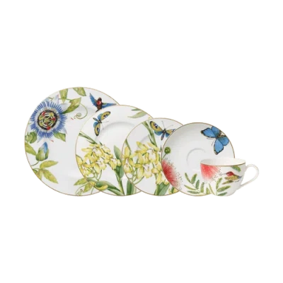 Villeroy & Boch Amazonia Anmut 5 Piece Place Set In White