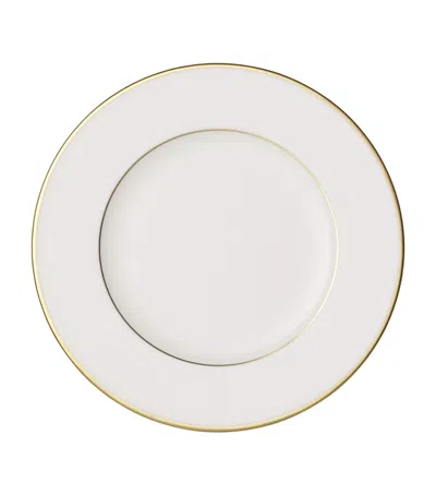 Villeroy & Boch Anmut Gold Bread Plate In White