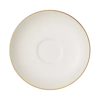 Villeroy & Boch Anmut Gold Espresso Cup Saucer In White
