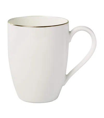 Villeroy & Boch Anmut Gold Mug In White