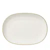 Villeroy & Boch Anmut Gold Pickle Dish In White