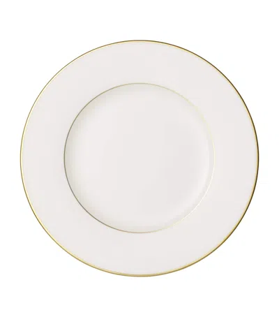Villeroy & Boch Anmut Gold Salad Plate In White