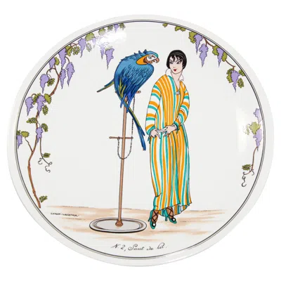 Pre-owned Villeroy & Boch Art Deco Design Porcelain Plate Collectible Villeroy And Boch In Sand