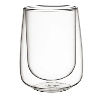 VILLEROY & BOCH ARTESANO HOT AND COLD BEVERAGES INSULATED LARGE LATTE GLASS, SET OF 2