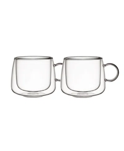 Villeroy & Boch Artesano Hot Cold Beverages Insulated Cappuccino Glass, Set Of 2 In Clear
