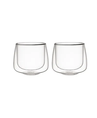 VILLEROY & BOCH ARTESANO HOT COLD BEVERAGES INSULATED CAPPUCCINO TUMBLER, SET OF 2