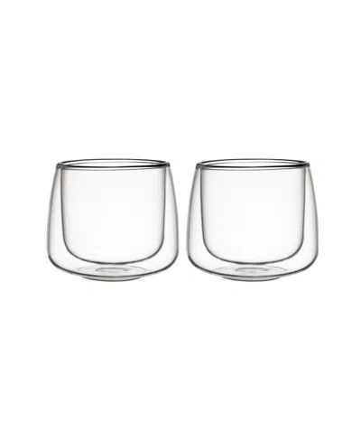Villeroy & Boch Artesano Hot Cold Beverages Large Insulated Coffee Tumbler, Set Of 2 In Clear